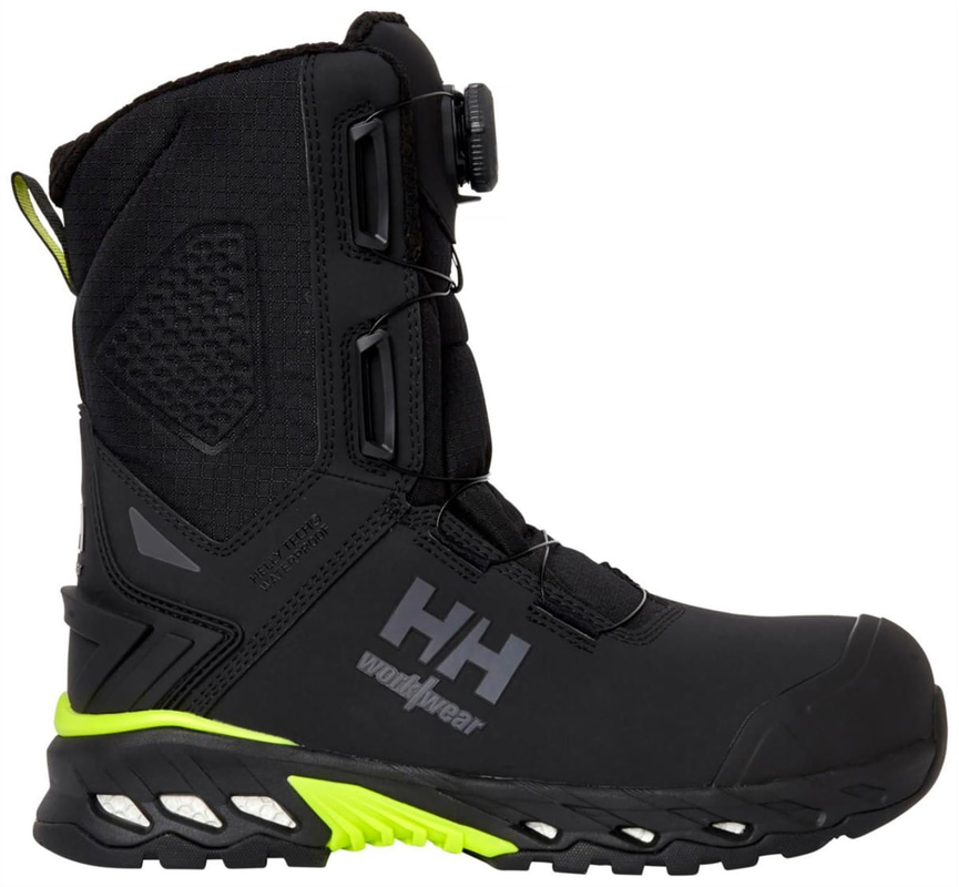 SKYDDSKÄNGA HH 78345 MAGNI EVO, VINTER BOA S7L SVART\/LIME 48