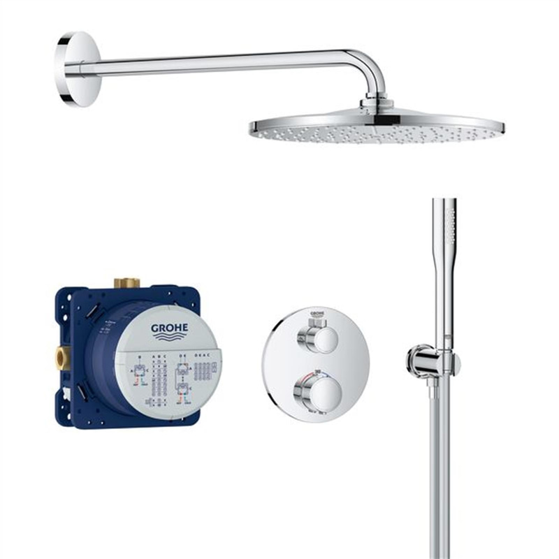 GROHE PRECISION THERMOSTAT TAKDUSCHSET KROM