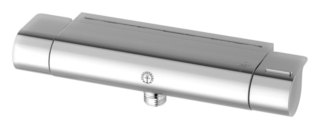 (NEW) GBG ESTETIC SHOWER MIXER, 160 C/C, BOTTOM SHOWER CONNECTION, CHROME