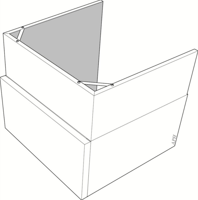 (NEW) UPPER CABINET NIBE 395-645 MM F370/F470/FLM