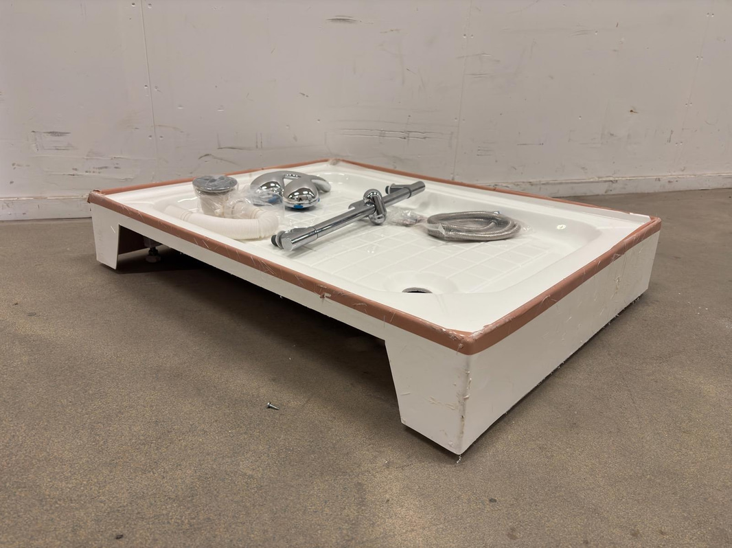 Duschbotten Skagen 90x72, inkl. duschslang