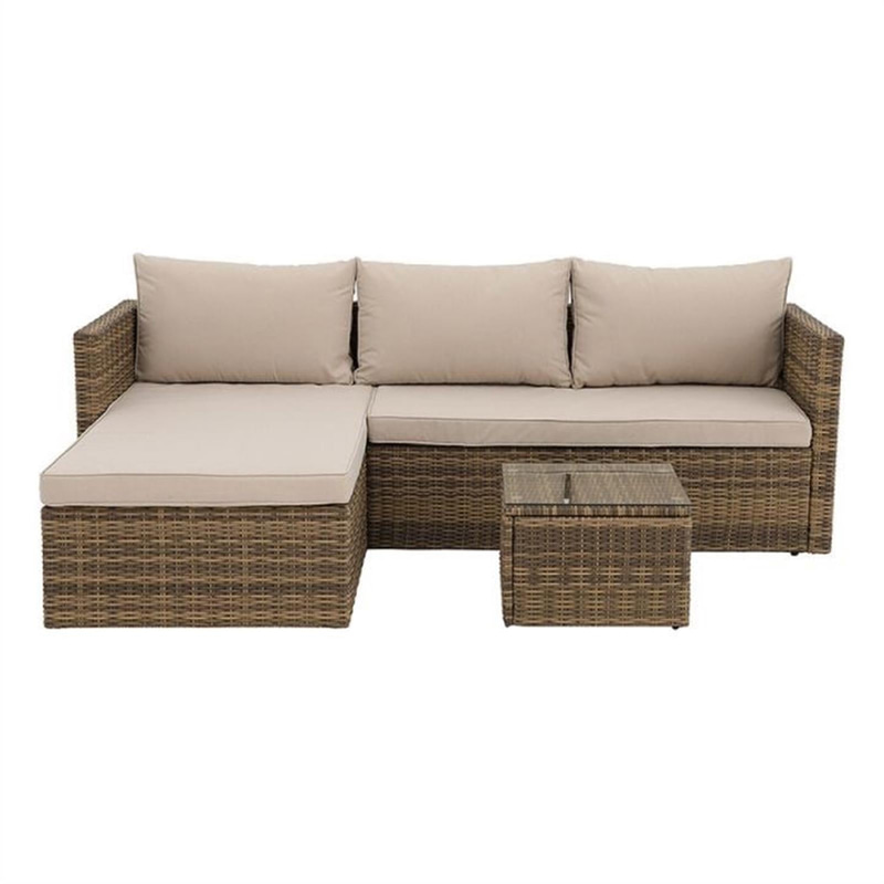 LOUNGESET SUNFUN LARVIK KONSTROTTING NATUR