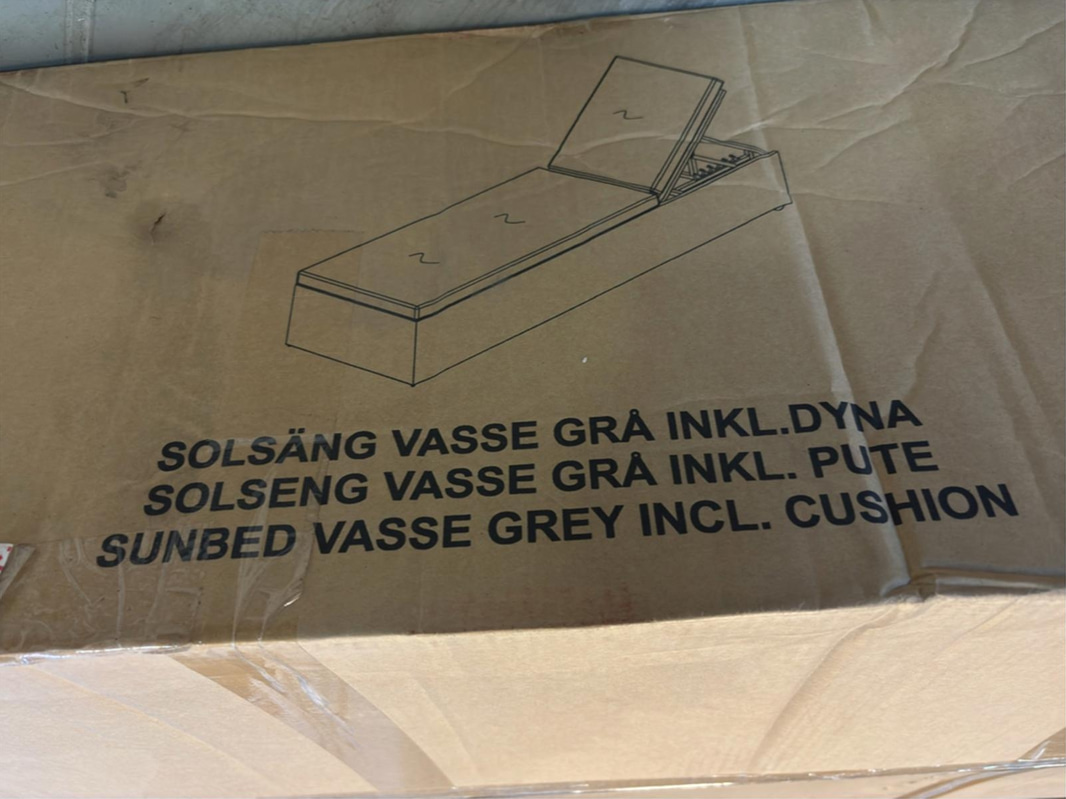 SOLSÄNG SUNFUN VASSE LJUSGRÅ