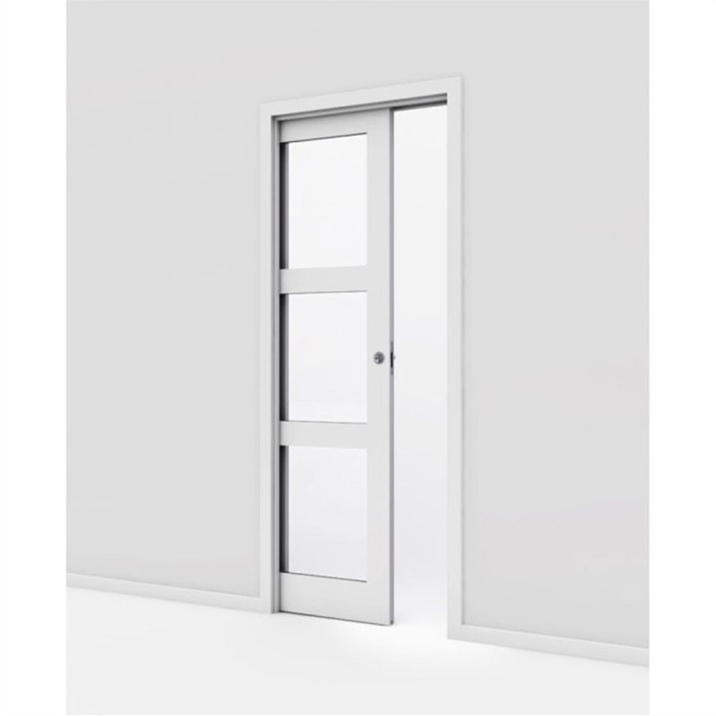 SKJUTDÖRR INFÄLLD KVADRAT 3 GLAS 10X21