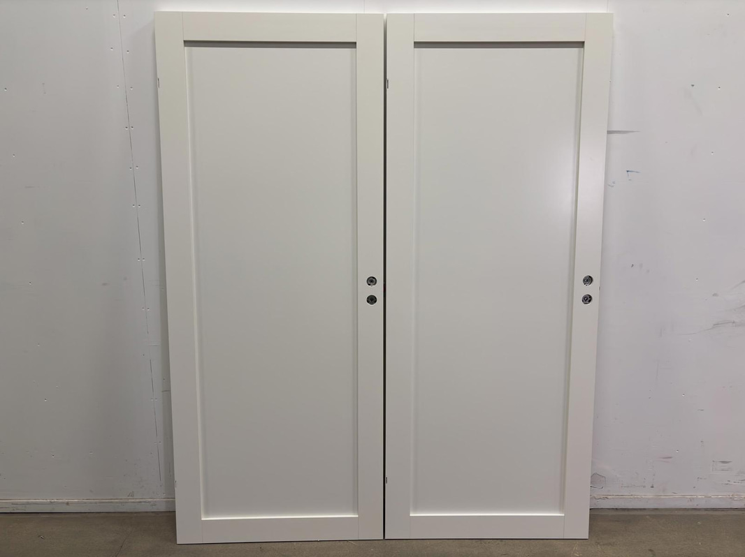 2 INTERIOR DOORS SOLID ELEMENTS TREND KVADRAT 1-PANEL 9X21