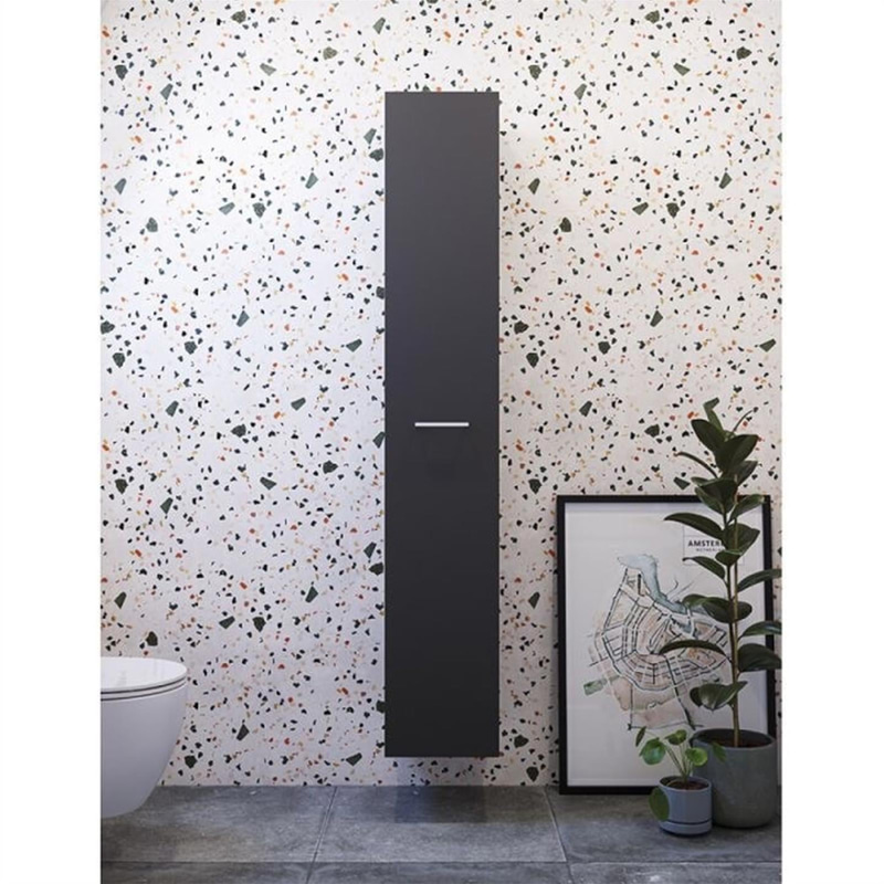 (NEW) CAMARGUE ELVA TALL CABINET BLACK 30 CM