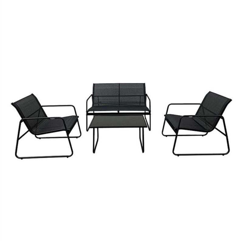 (NEW) SUNFUN MORA LOUNGE SET, BLACK