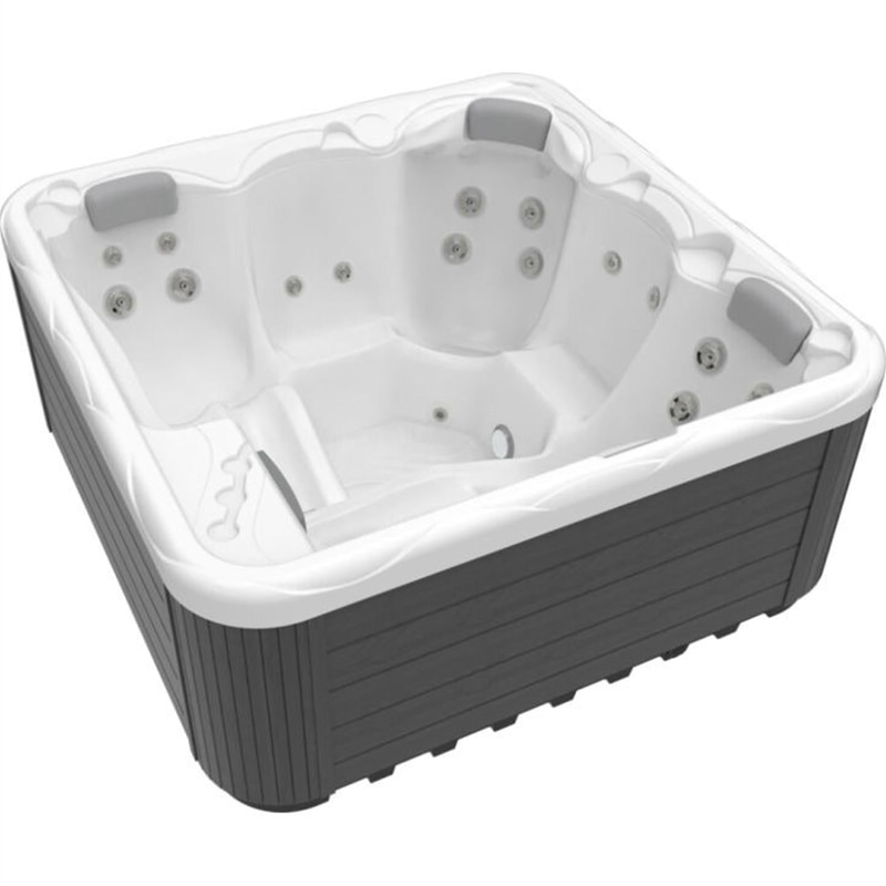 (NEW) WELLIS CALLISTO HOT TUB 5-SEATER 20 JETS ICE WHITE+COVER LIFTER