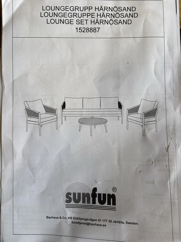 SOFFGRUPP SUNFUN HÄRNÖSAND 3-SITS AKACIA NATUR