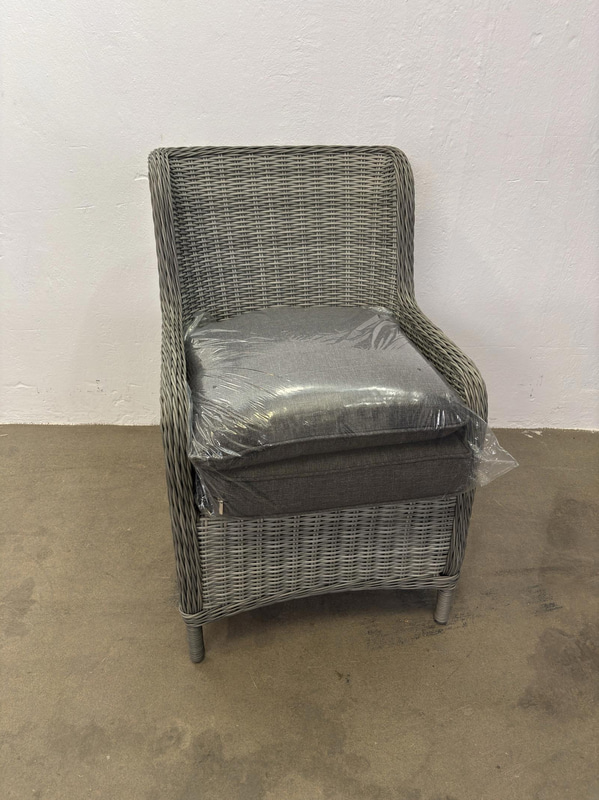 (NEW) 2 Sunfun Värmdö armchairs, grey