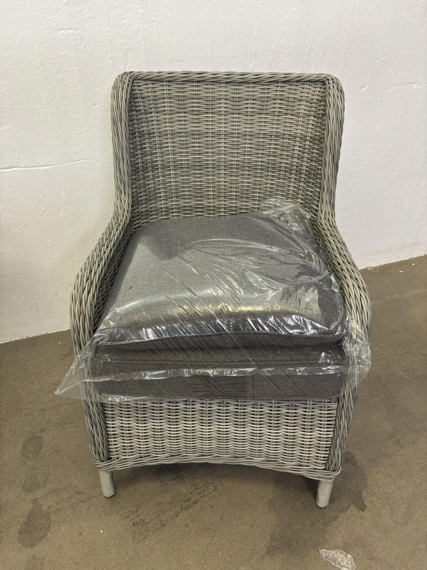 (NEW) 2 Sunfun Värmdö armchairs, grey