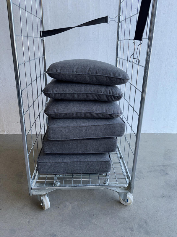 (NEW) 3 cushion sets, gray