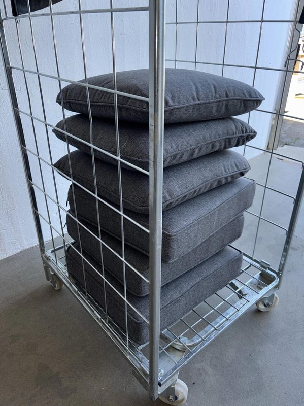 (NEW) 3 cushion sets, gray
