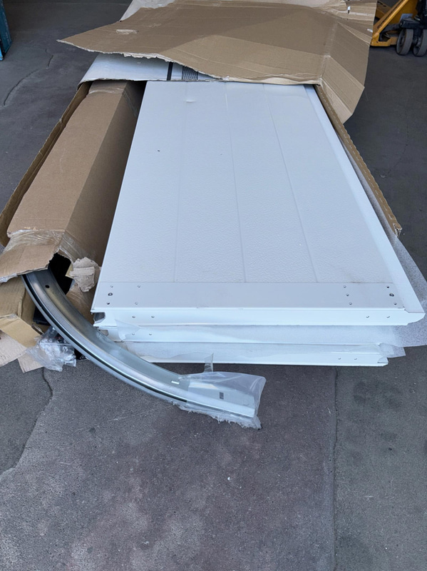 (NEW) GARAGE DOOR HÖRMANN ISOMATIC 2375X2000X40MM WHITE