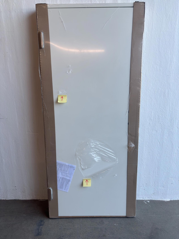 Ytterdörr Solid elements, Ribe 9x20 vit, Vänster
