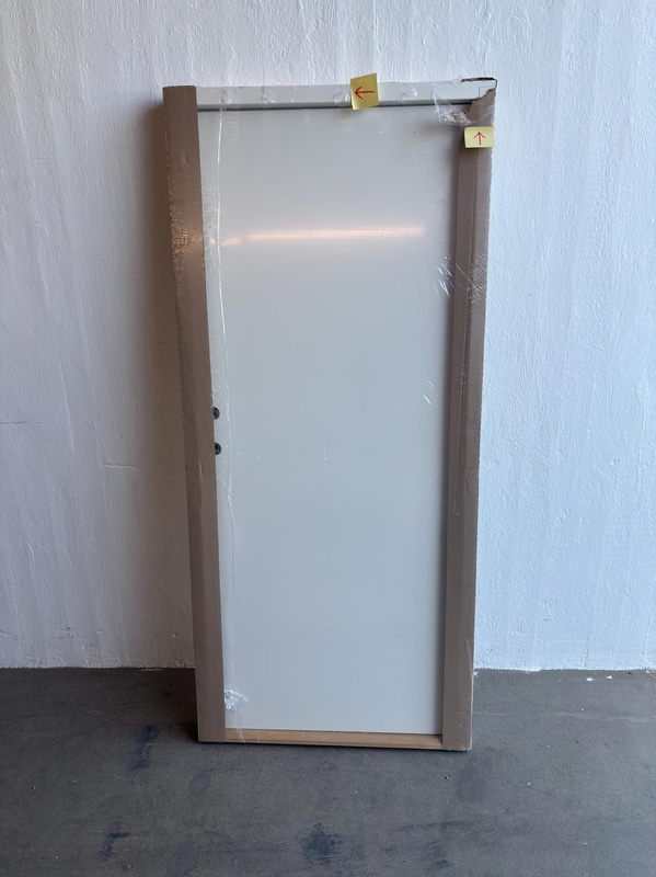 Ytterdörr Solid elements, Ribe 9x20 vit, Vänster