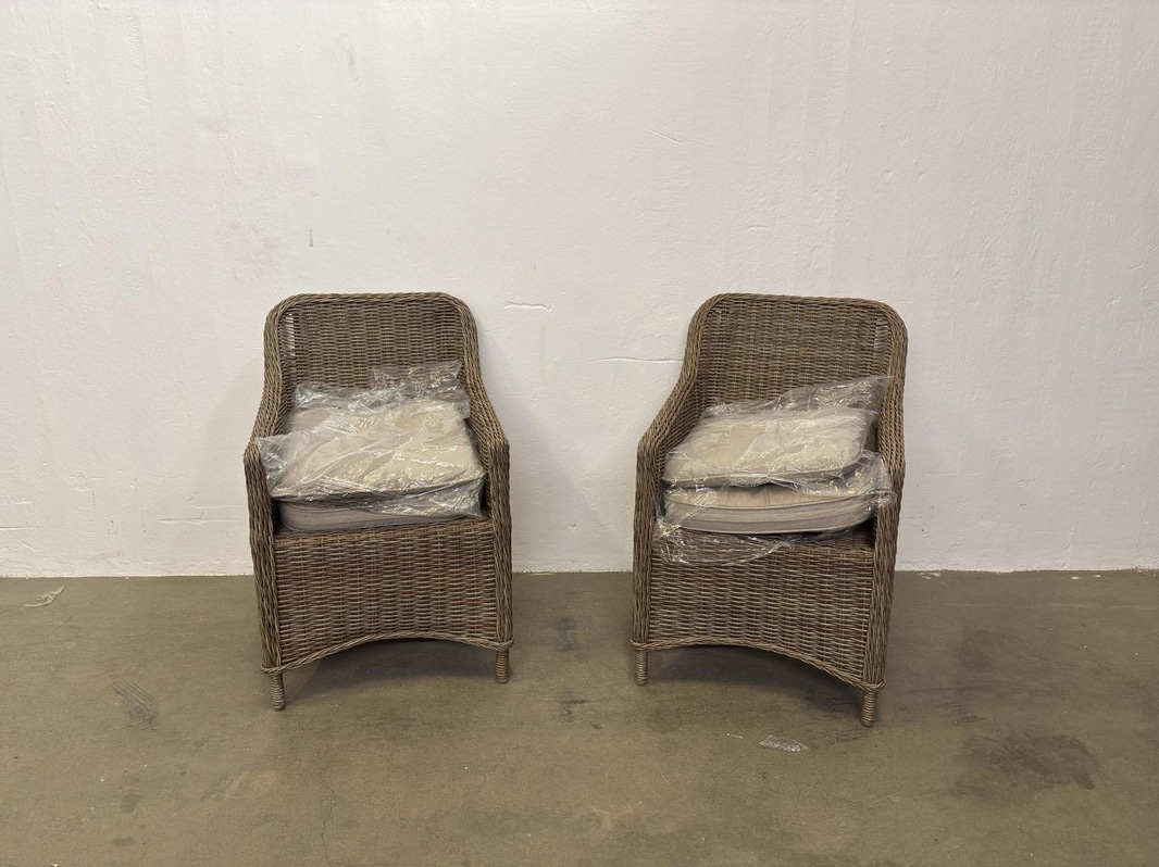 (NEW) 2 Sunfun Armchairs, Natural
