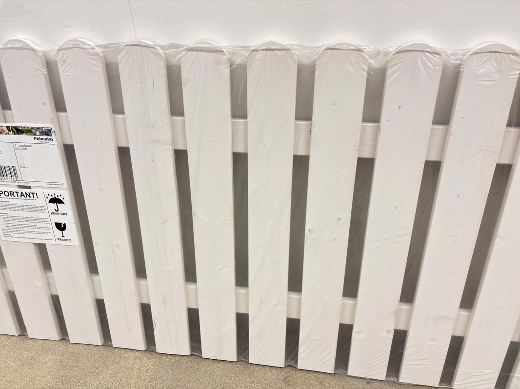 (NEW) 3 Palmako fence panels, Kelda 8, 175x80 cm