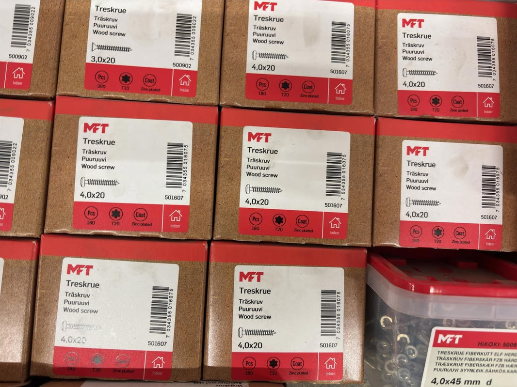 NEW) Lot of assorted screws and wall plugs in various brands and sizes