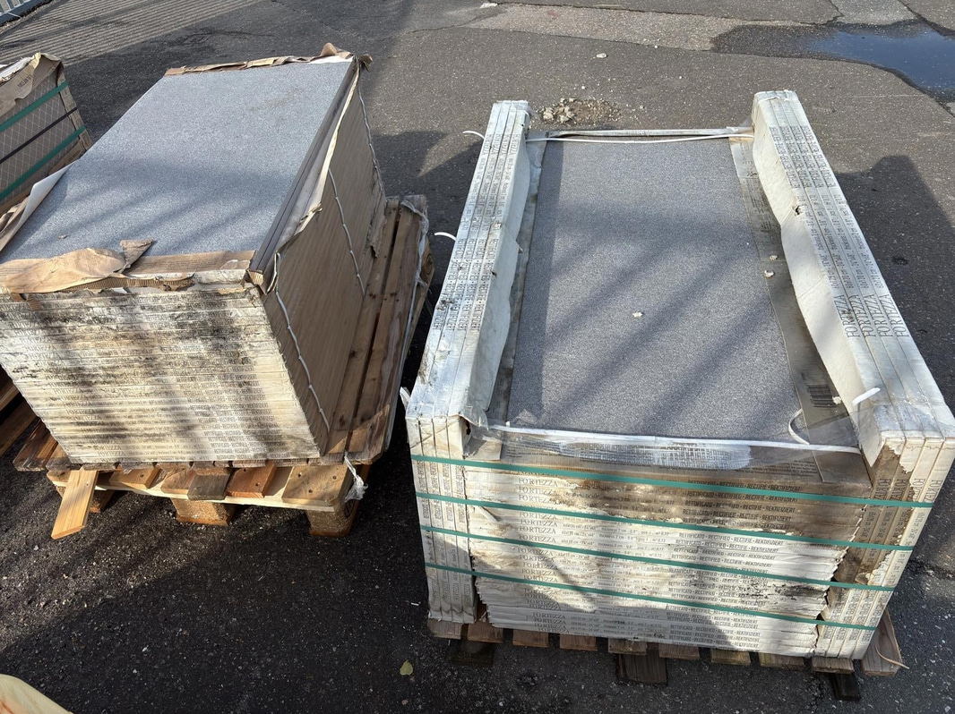 (NEW) Lot of Fortessa Montorfano paving slabs, light grey, 60x120 cm, total approx. 43.2 m²