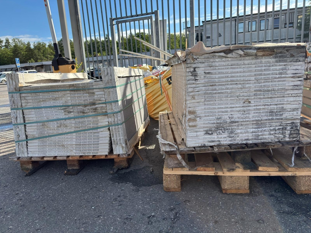 (NEW) Lot of Fortessa Montorfano paving slabs, light grey, 60x120 cm, total approx. 43.2 m²