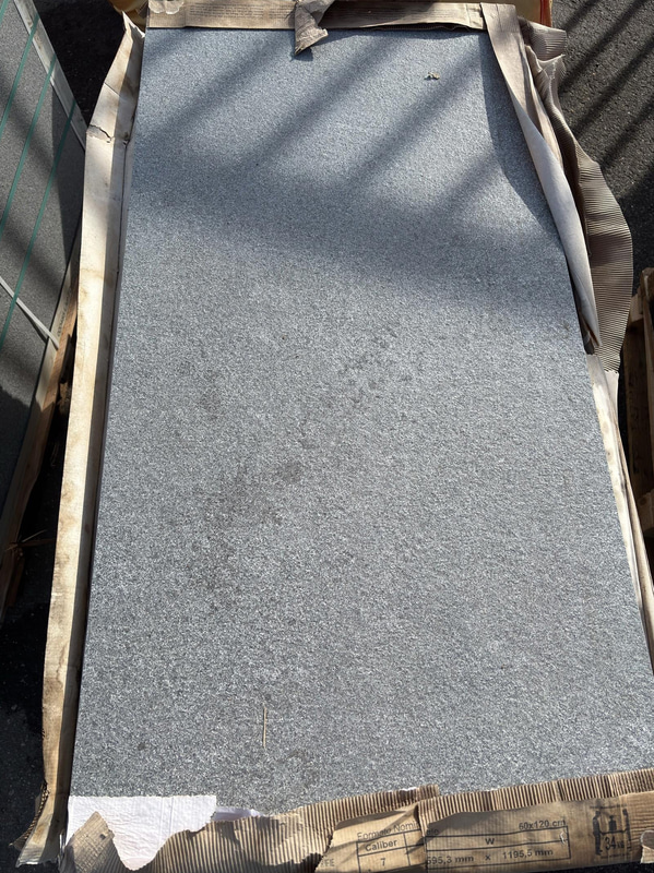 (NEW) Lot of Fortessa Montorfano paving slabs, light grey, 60x120 cm, total approx. 43.2 m²