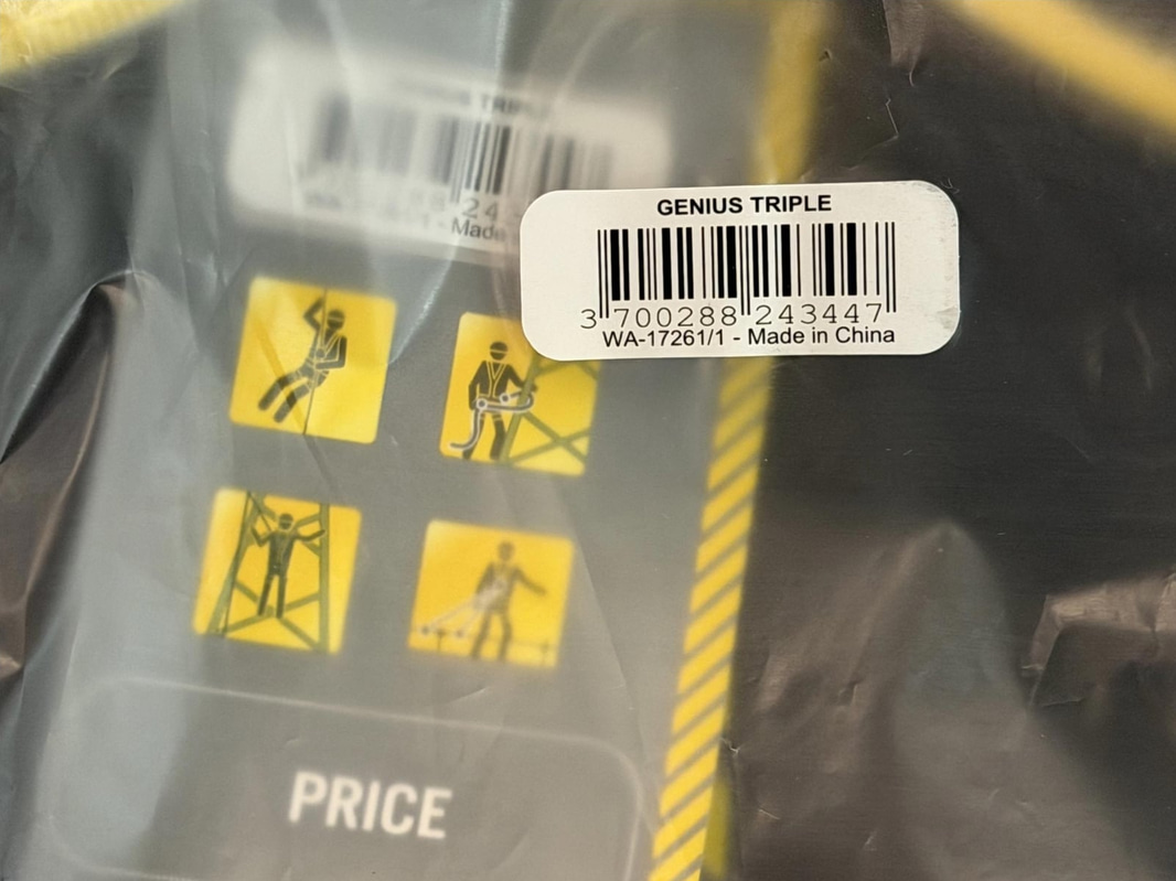 Klätterselar Petzl, 6 st samt 1 st klätterväska