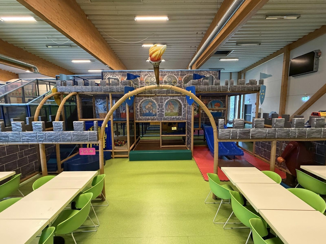 Large indoor playground, PlayCo, length approx. 37 metres