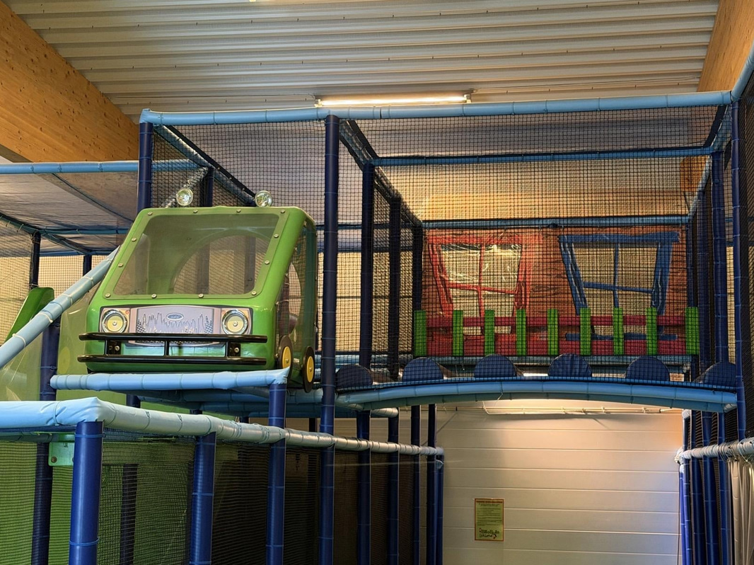 Large indoor playground, PlayCo, length approx. 37 metres