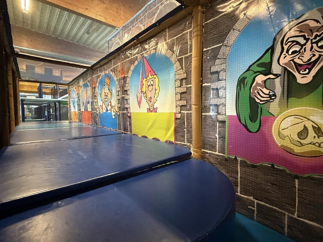 Large indoor playground, PlayCo, length approx. 37 metres