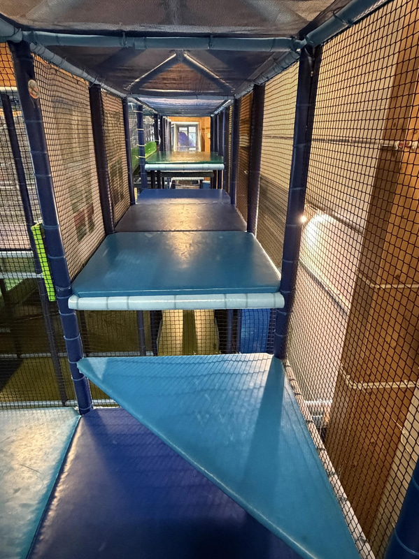 Large indoor playground, PlayCo, length approx. 37 metres