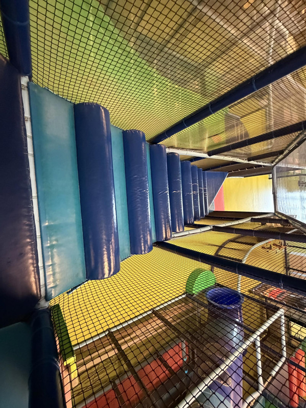 Large indoor playground, PlayCo, length approx. 37 metres