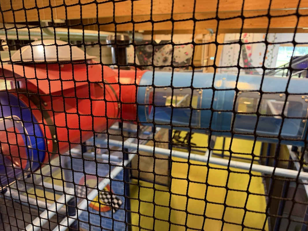 Large indoor playground, PlayCo, length approx. 37 metres