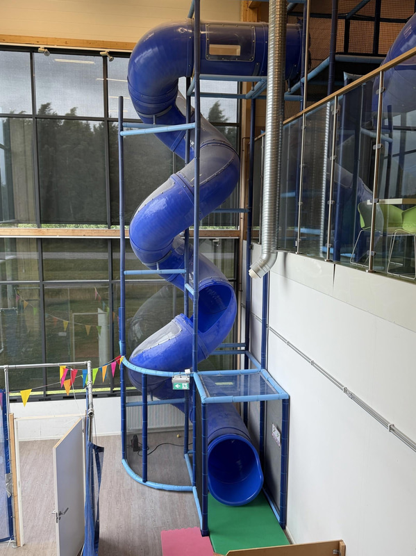 Large indoor playground, PlayCo, length approx. 37 metres