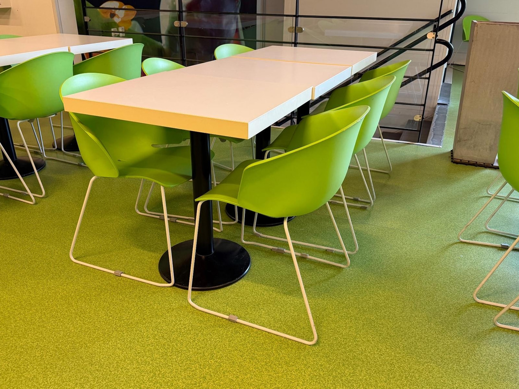 Restaurant/café furnishings - 30 Pedrali Grace chairs and 15 tables