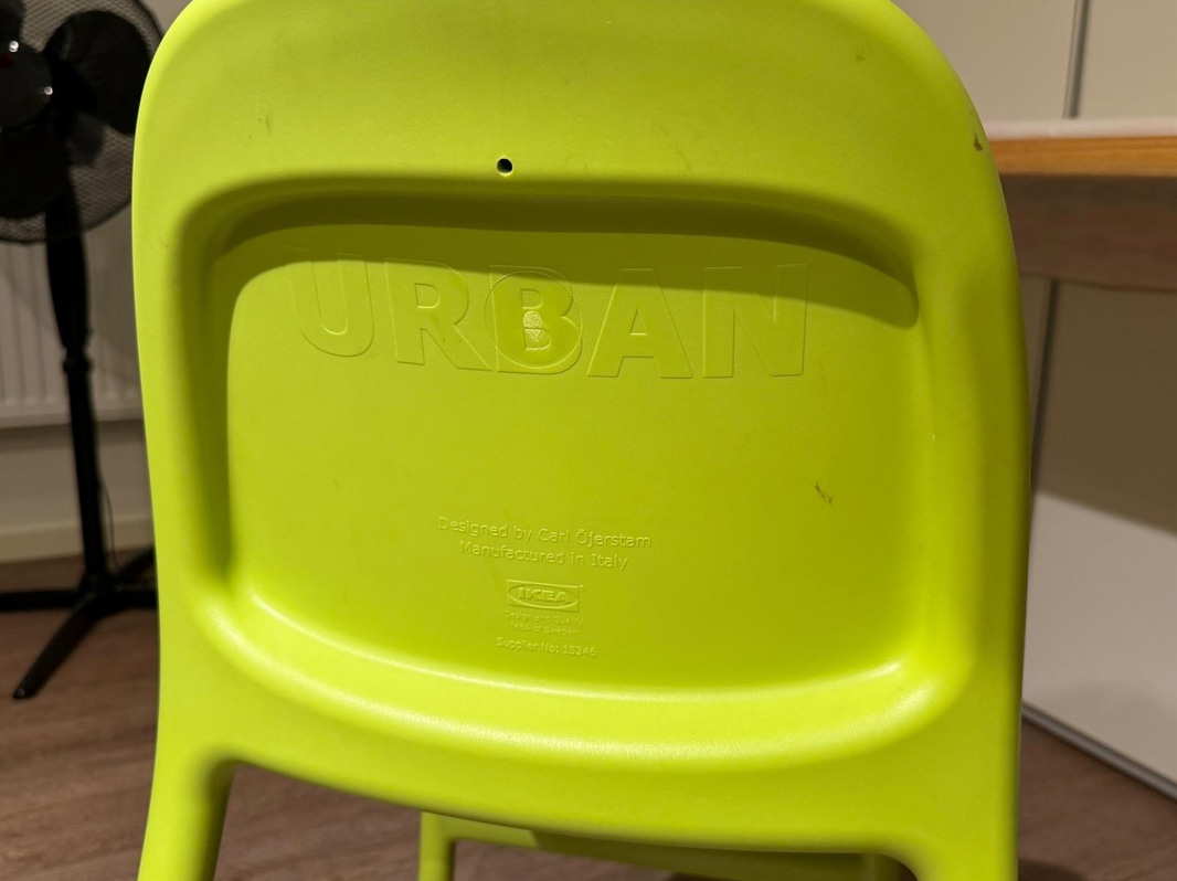 Party room 2 - 14 IKEA Urban chairs, 2 tables and a side table