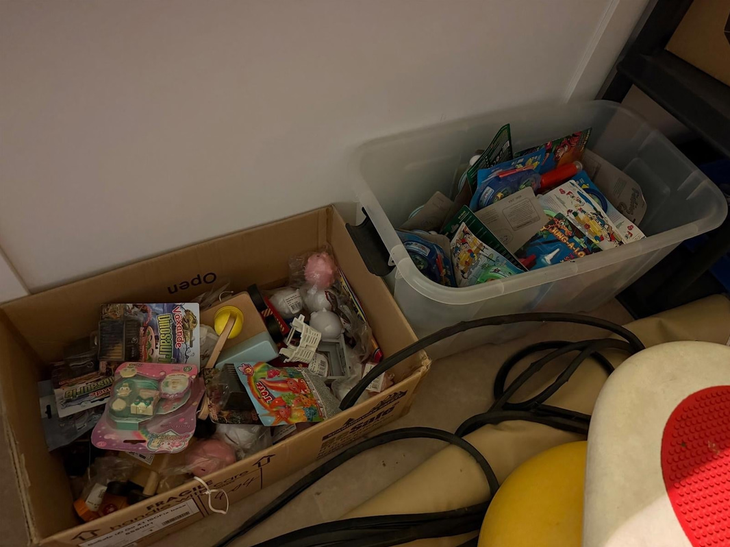 Parti leksaker, blandade barnartiklar