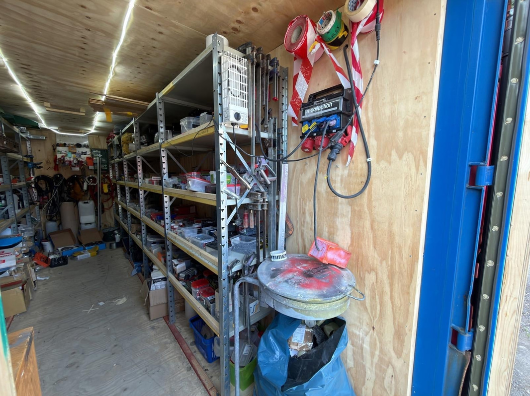 20-foot insulated container with contents