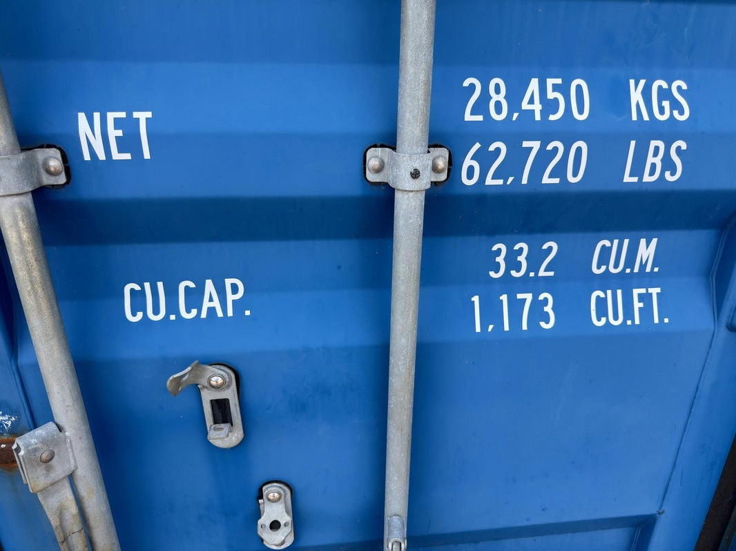 20-foot insulated container with contents