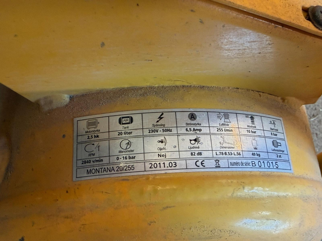 Montana 20/255 Compressor, 2011, 20 L