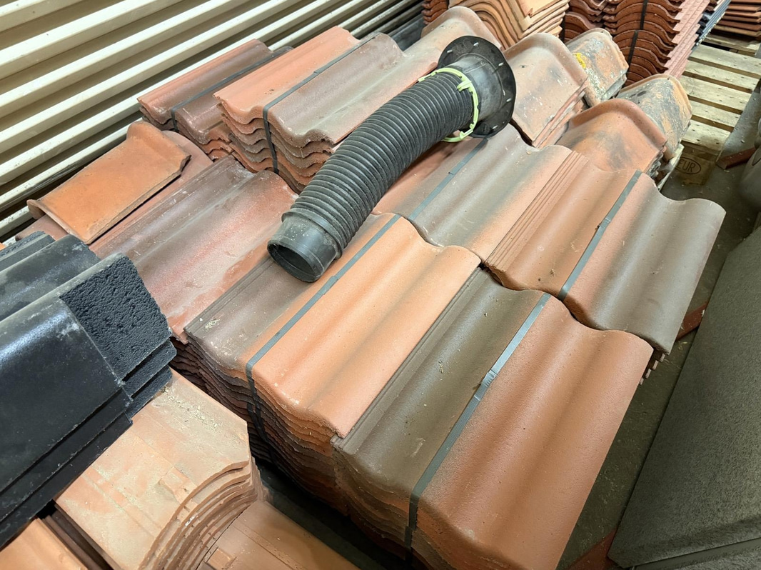 Lot of roof tiles