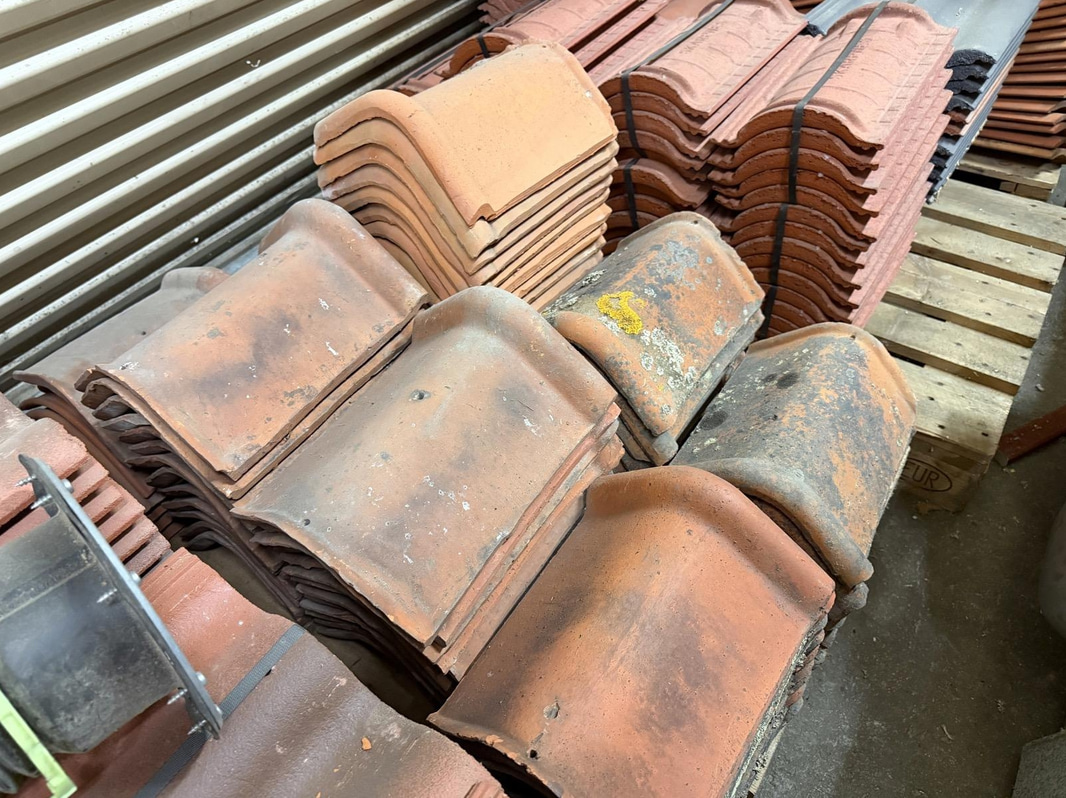 Lot of roof tiles