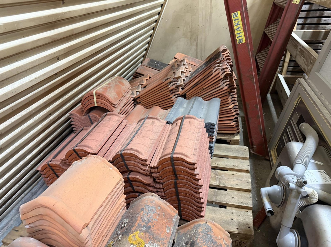 Lot of roof tiles
