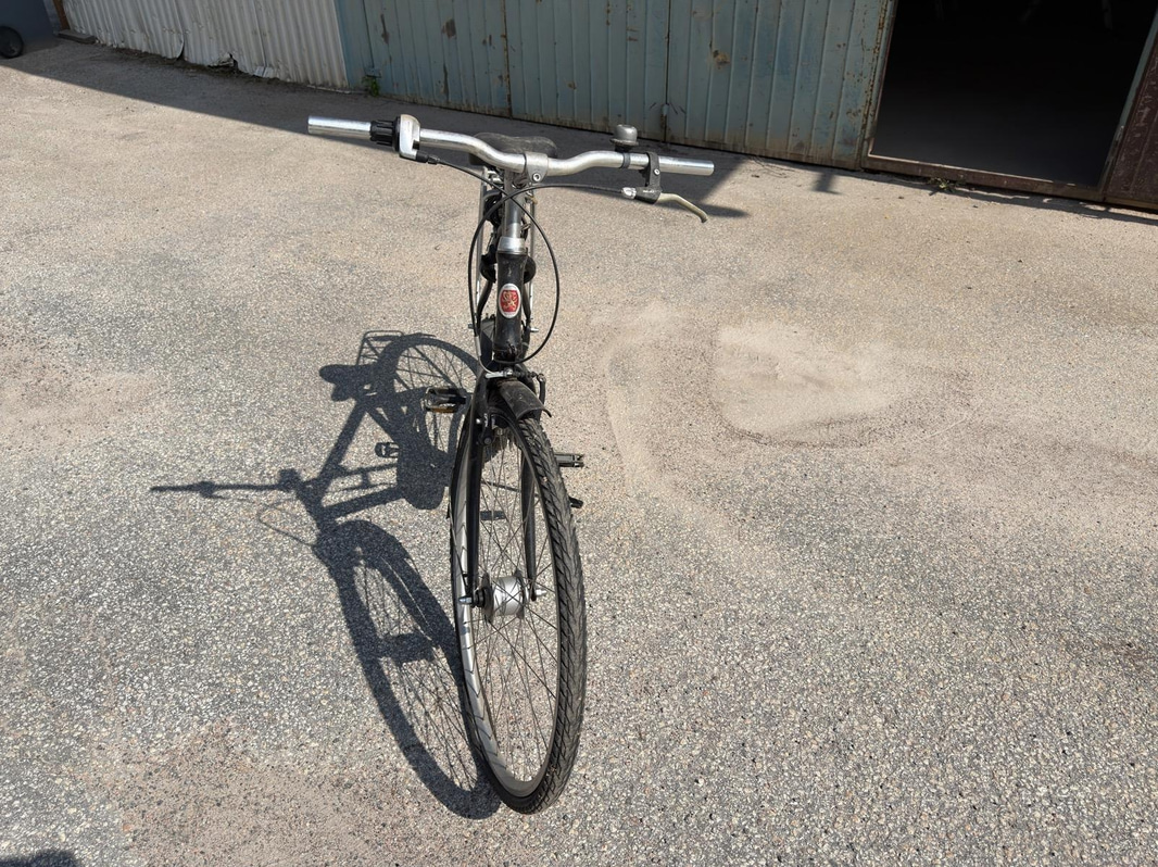 Cykel herr med pakethållare