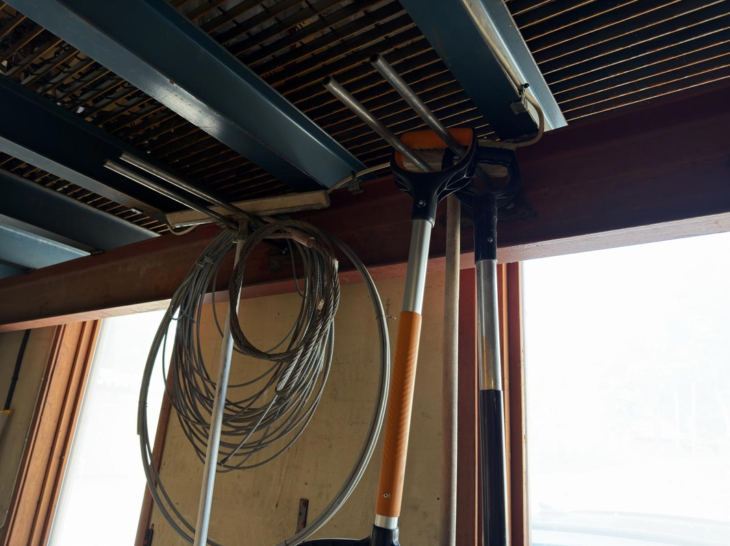 Distribution board, cables, etc.