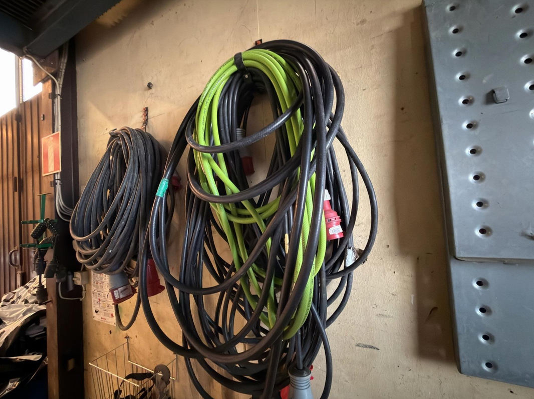 Distribution board, cables, etc.