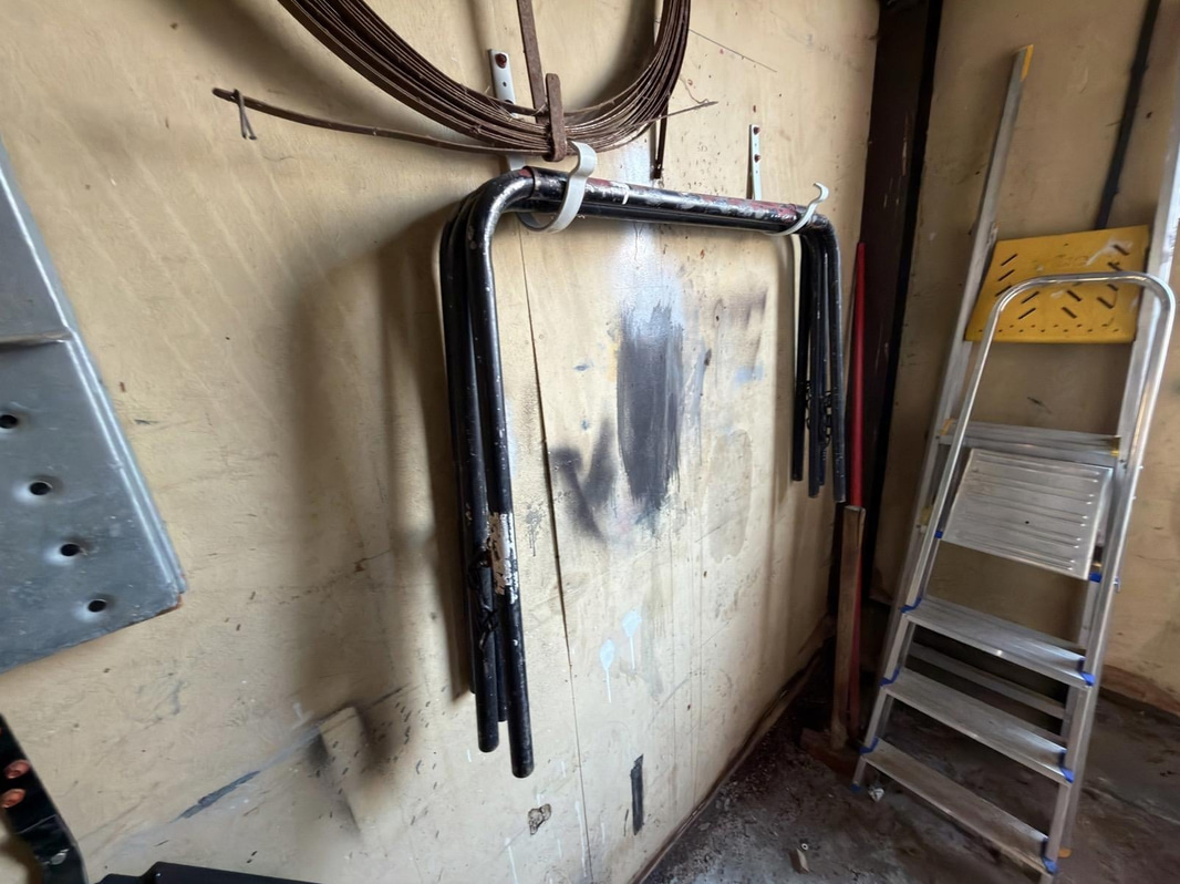 Distribution board, cables, etc.