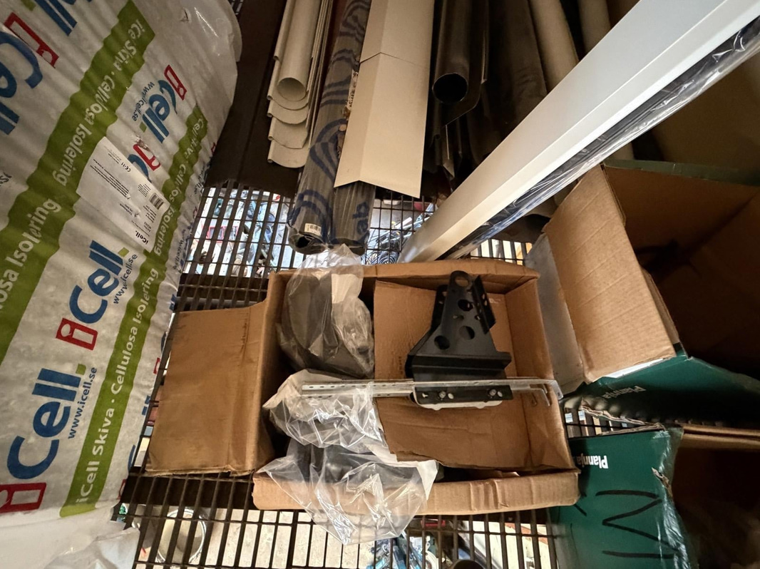 Insulation, sheet metal, building materials, etc.