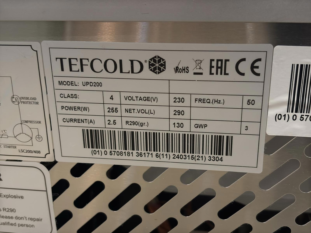 Display Refrigerator Tefcold, UPD200