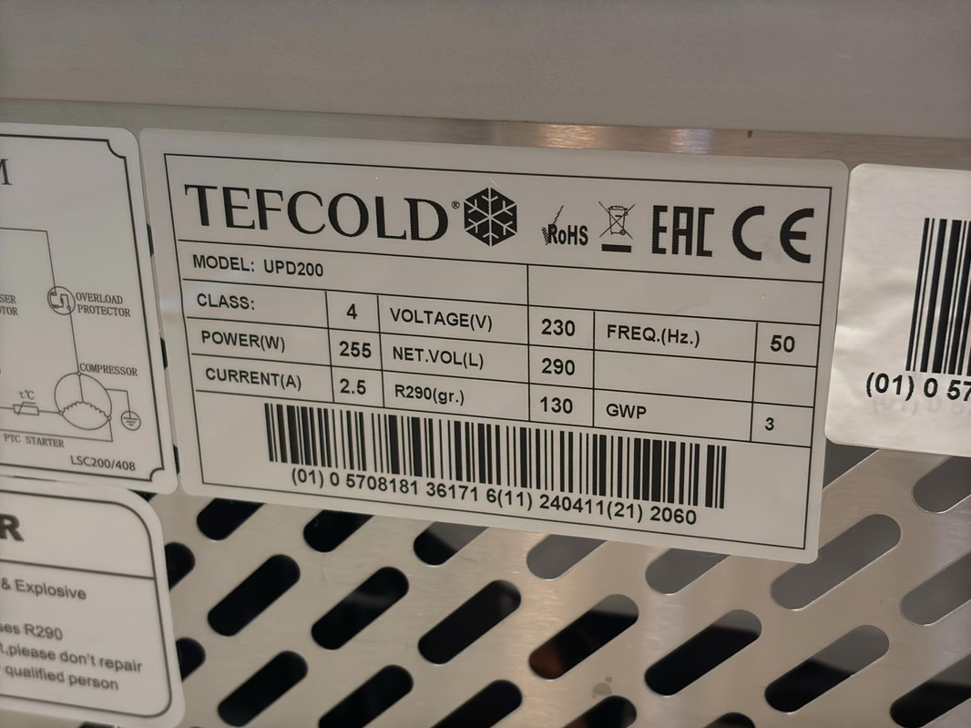 Tefcold display cooler, UPD200